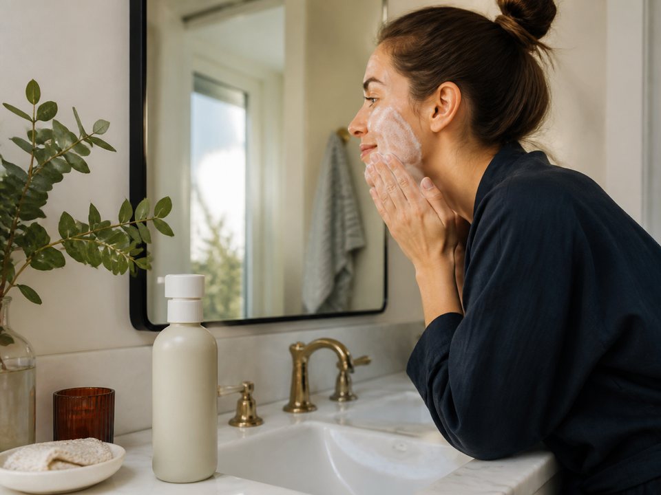 CeraVe Hydrating Facial Cleanser in an everyday setting