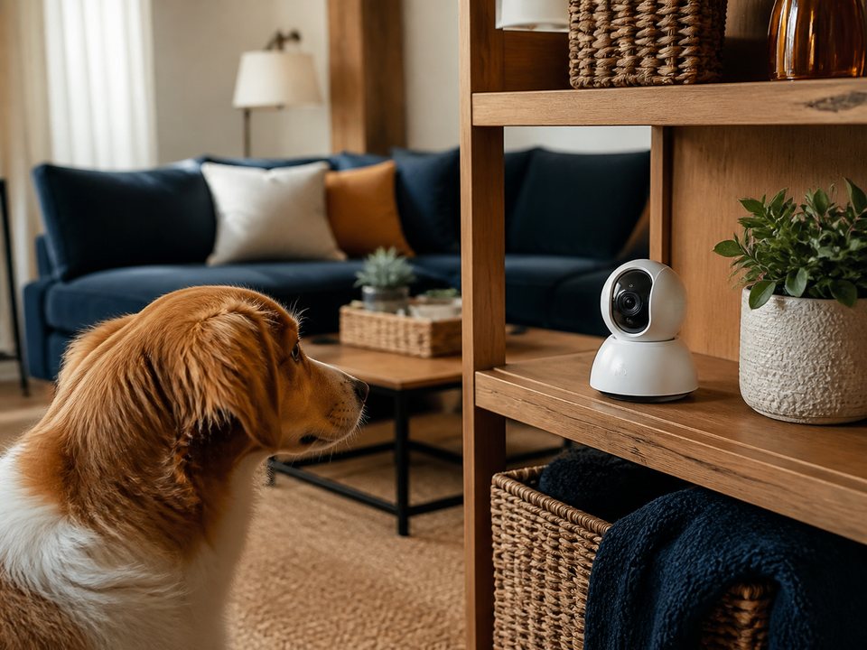 Furbo 360 Dog Camera in an everyday setting