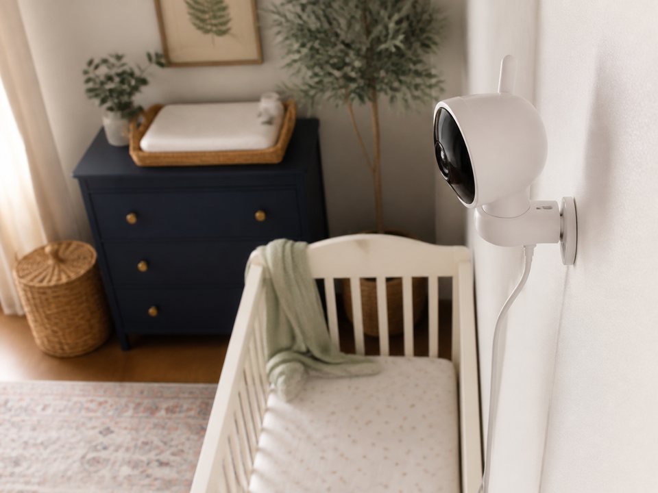 Nanit Pro Smart Baby Monitor in an everyday setting